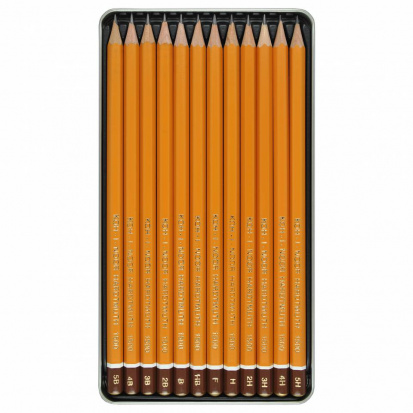 Набор графитовых карандашей "Graphic", 12 шт. 5B-5H